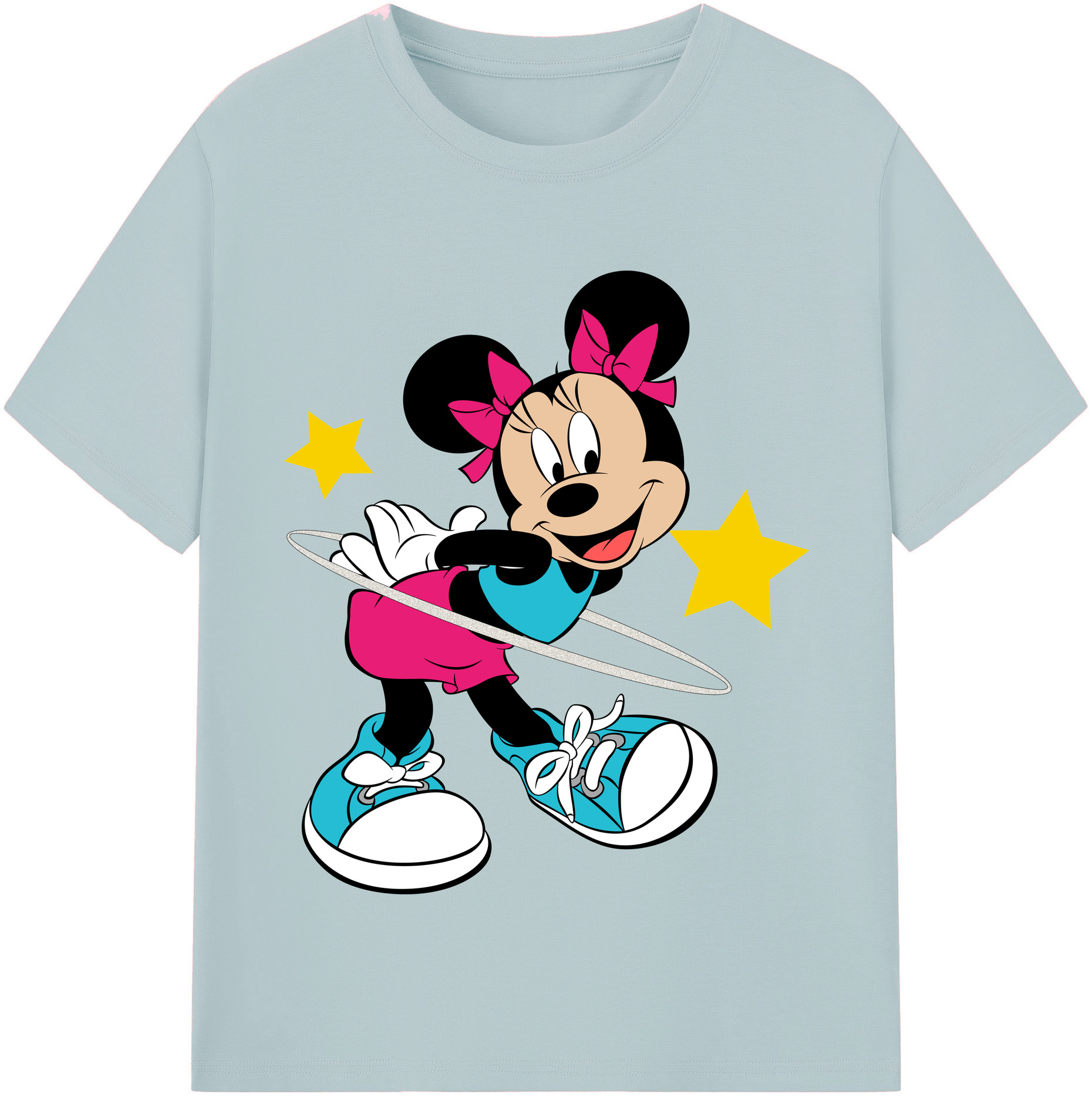 （画像用） ミッキーマウス Mickey Mouse 綿100％半袖Tシャツ（フロントプリント）
